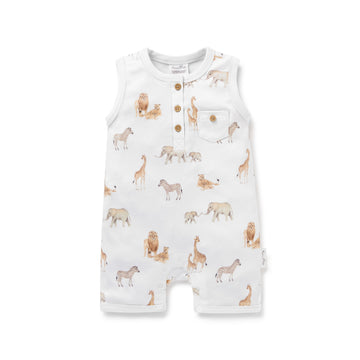 Savanna Henley Romper