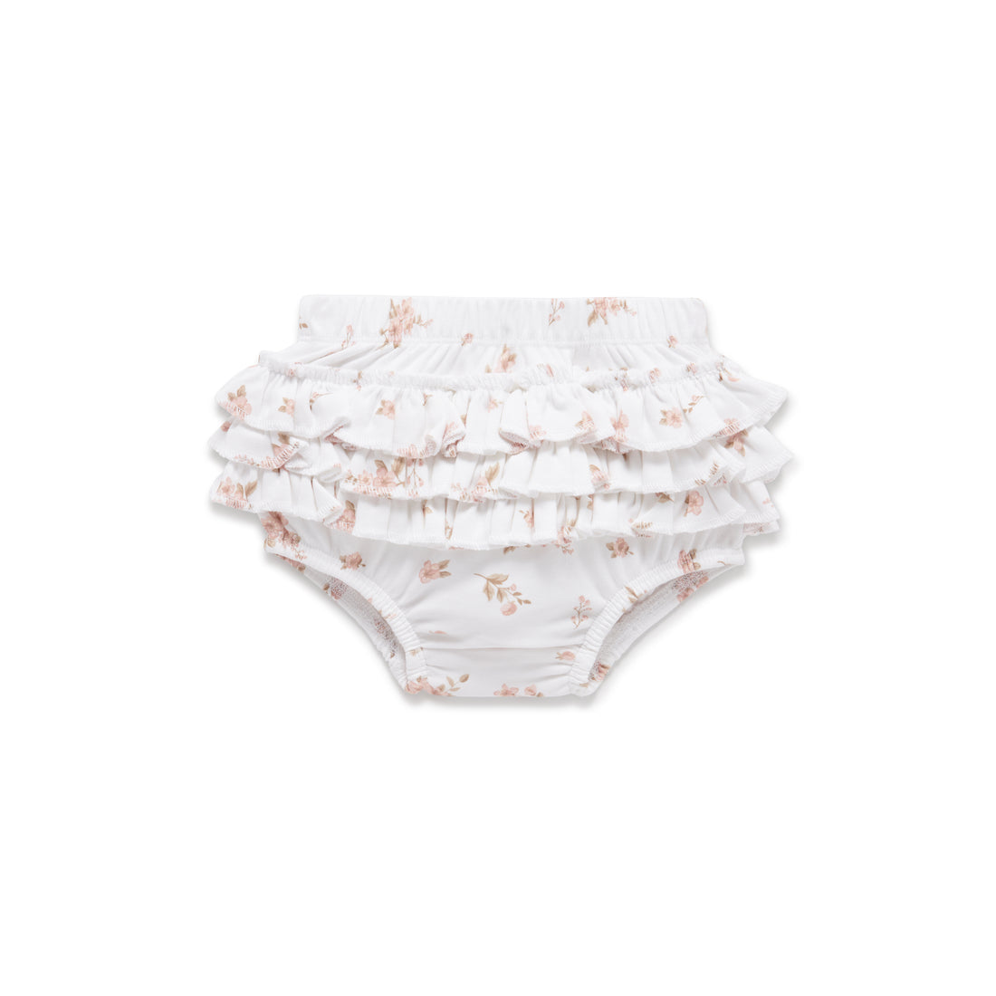 Baby Newborn Nappy Cover Floral Blossom Ruffle Bloomers