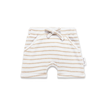 Stripe Rib Harem Shorts