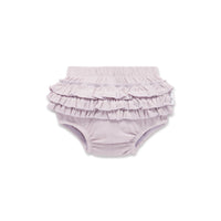 Baby Girls Ruffle Iris Pointelle Bloomers Nappy Cover