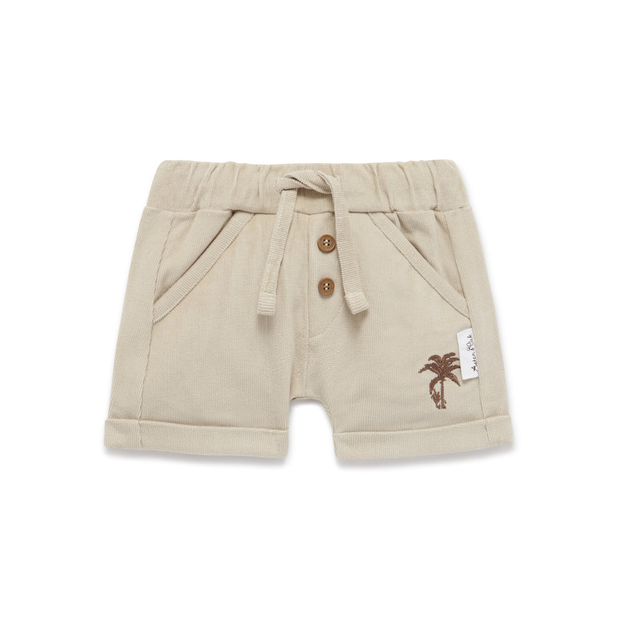 Baby Boys Unisex Cotton Sand Corduroy Palm Shorts