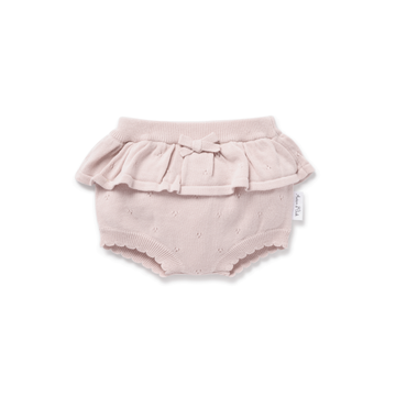 Baby Toddler Rose Blush Knit Bloomers Nappy Pants