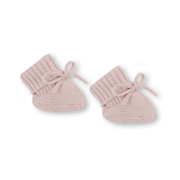 Baby Newborn Girl Knitted Rose Blush Knit Booties Shoes