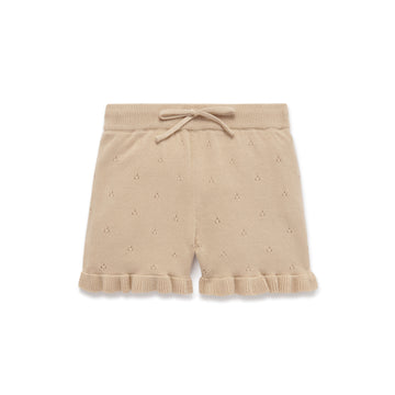 Tawny Knit Ruffle Shorts