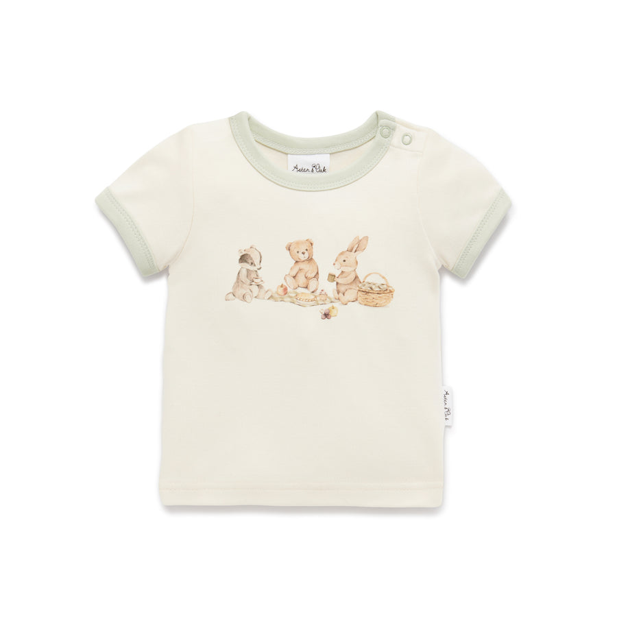 Teddy Picnic Print Tee