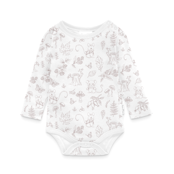 Baby Boy Newborn Neutral Bodysuit Woodland Mouse Onesie