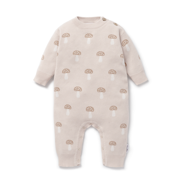 BAby  & Toddler Knitted Woodland Mushroom Knit Romper