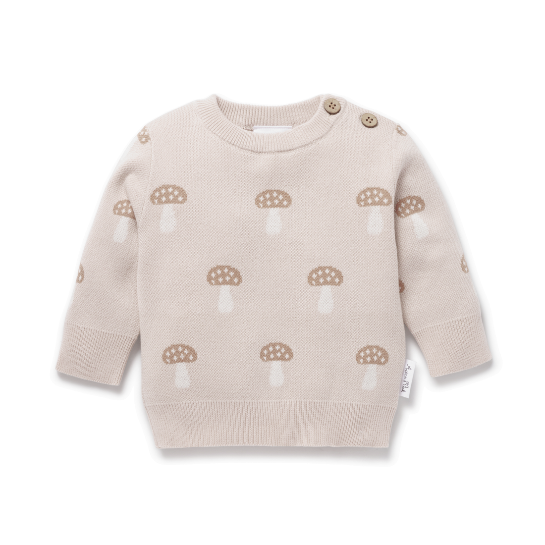 Baby Knitted Woodland Mushroom Knit Jumper