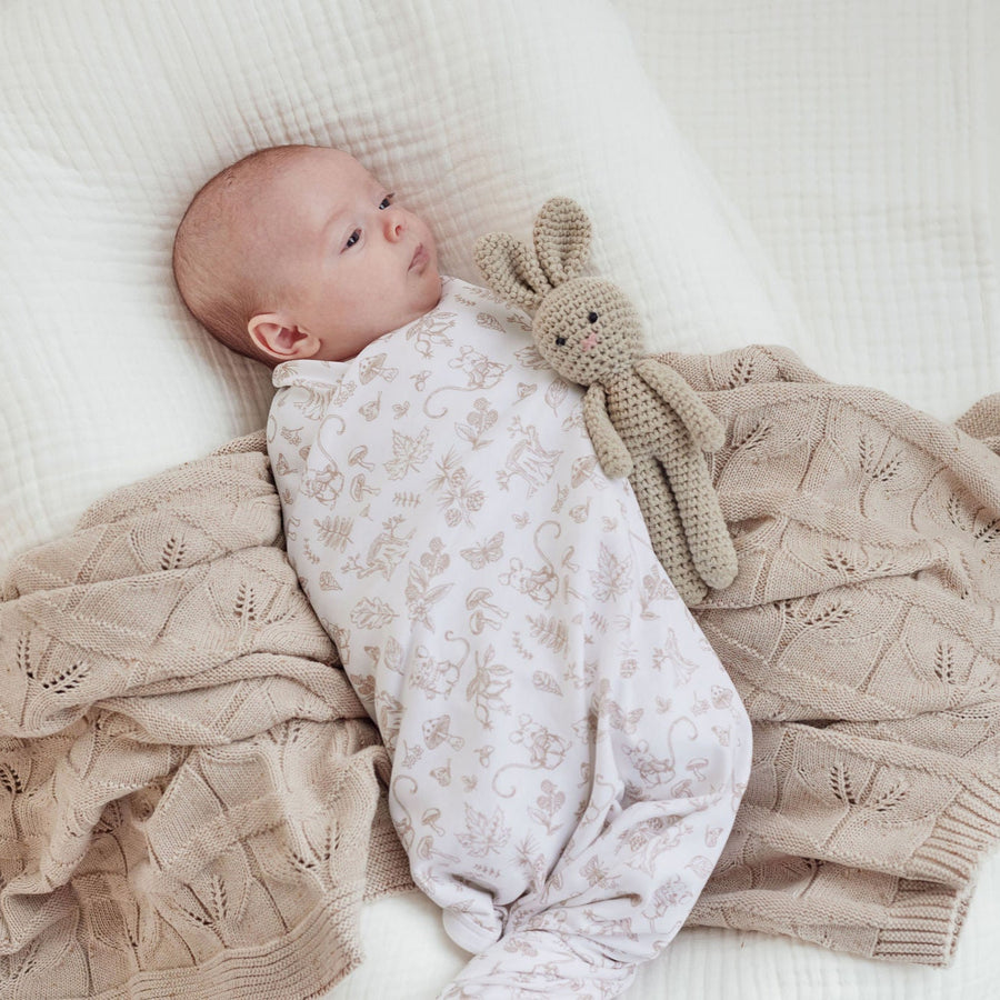 Baby Newborn Swaddle Blanket Woodland Mouse Baby Wrap