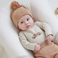 Baby & Toddler Knitted Brown Cocoa Knit Beanie