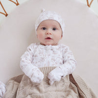 BAby Newborn Gloves White Woodland Mouse Mittens