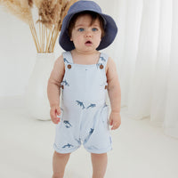 Baby Toddler Boys Blue Whale Orca Overalls