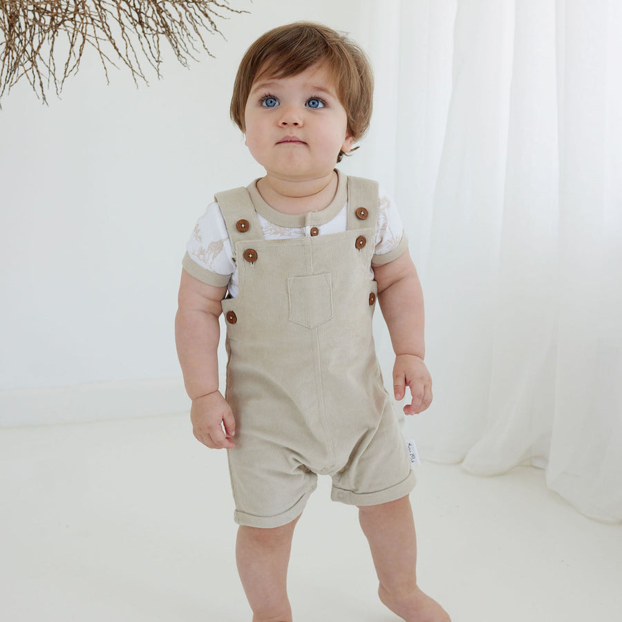 Baby Boys Corduroy Sand Cord Overalls Summer