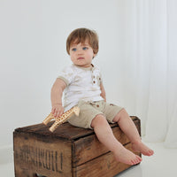 Baby Boys Unisex Cotton Sand Corduroy Palm Shorts