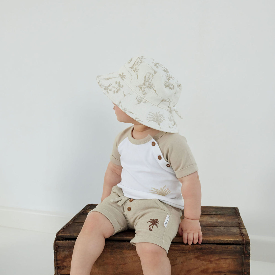 Baby & Toddler Canvas Summer Wide Brim Jungle Bucket Hat