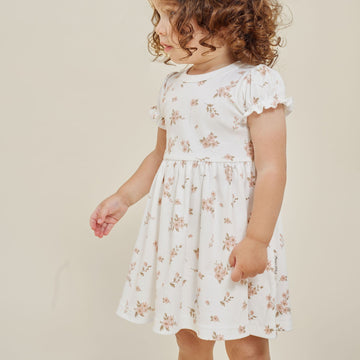 Aster & Oak Organic Cotton Girls Baby & Toddler Blossom Skater Dress